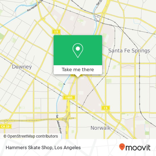 Hammers Skate Shop map