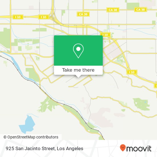 925 San Jacinto Street map