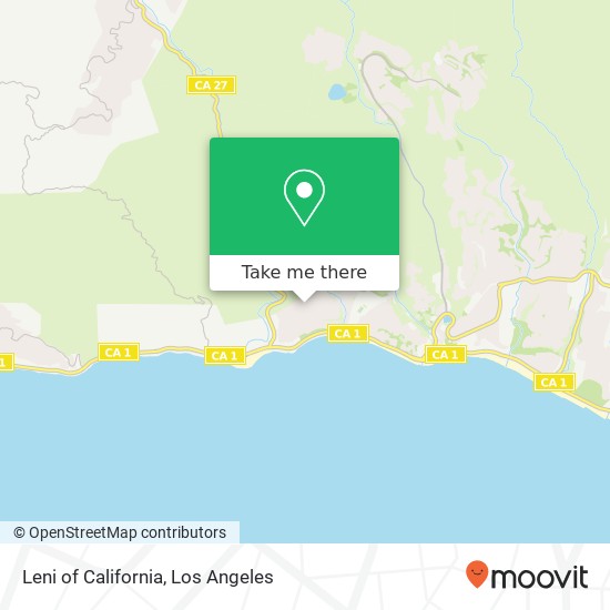 Mapa de Leni of California