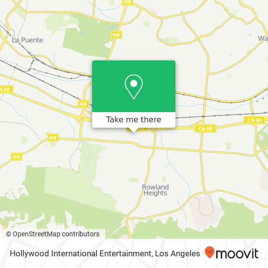 Mapa de Hollywood International Entertainment