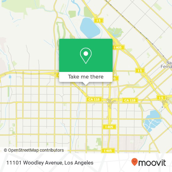 11101 Woodley Avenue map