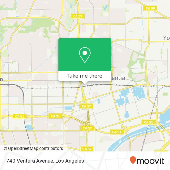 Mapa de 740 Ventura Avenue