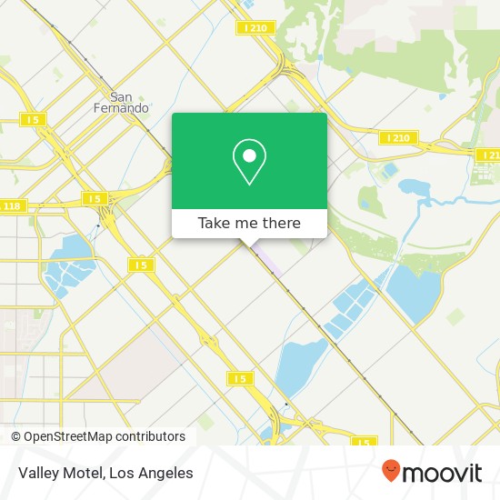 Valley Motel map