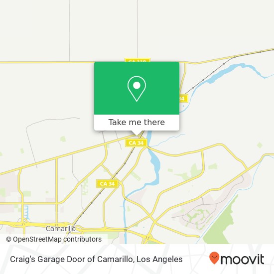 Mapa de Craig's Garage Door of Camarillo