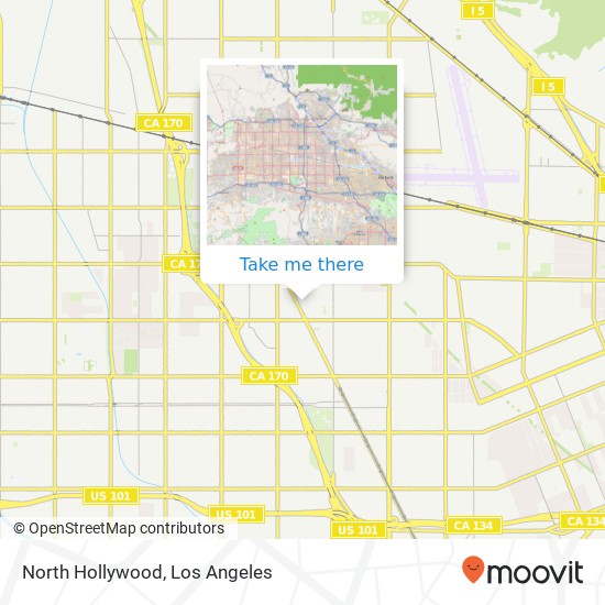 Mapa de North Hollywood