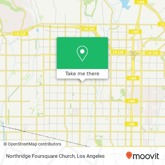 Northridge Foursquare Church map