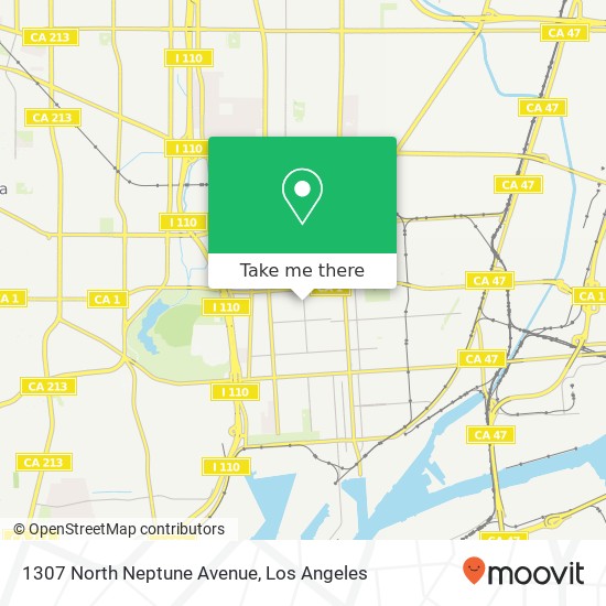 1307 North Neptune Avenue map