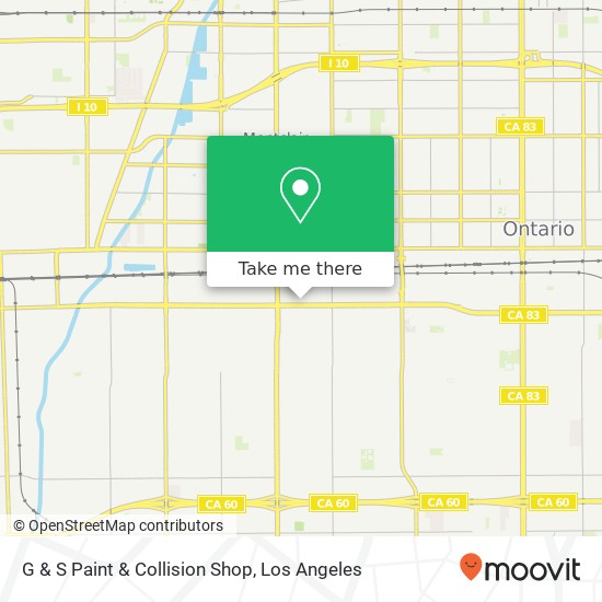 G & S Paint & Collision Shop map