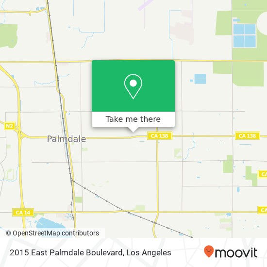 2015 East Palmdale Boulevard map
