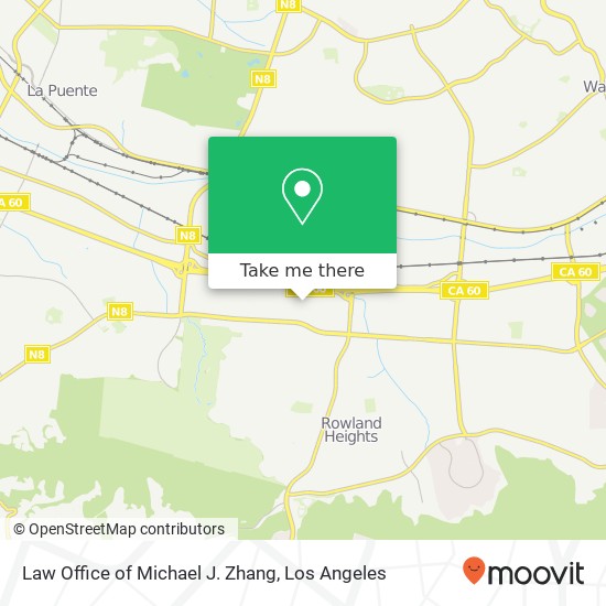Mapa de Law Office of Michael J. Zhang