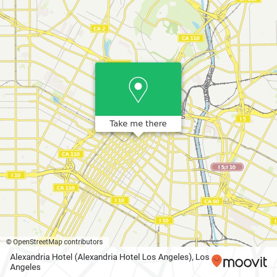 Mapa de Alexandria Hotel (Alexandria Hotel Los Angeles)