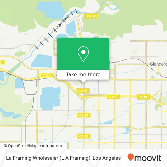 Mapa de La Framing Wholesaler (L A Framing)