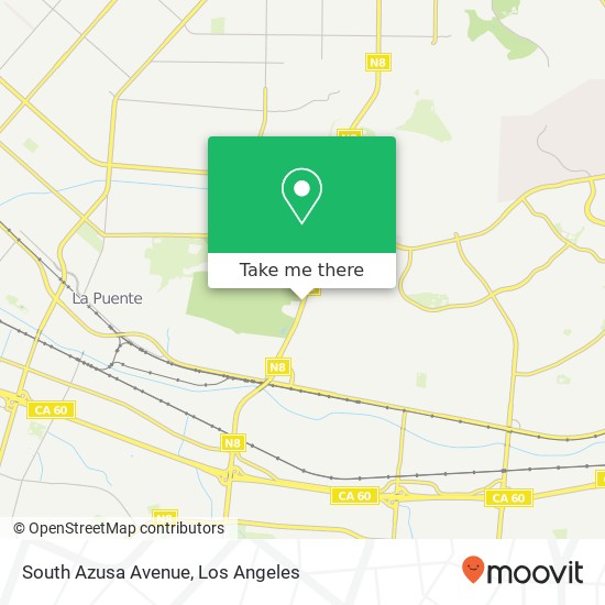 Mapa de South Azusa Avenue