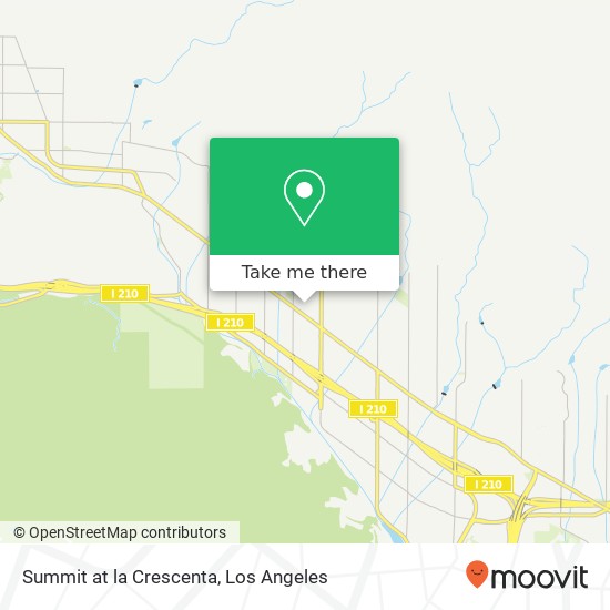 Summit at la Crescenta map