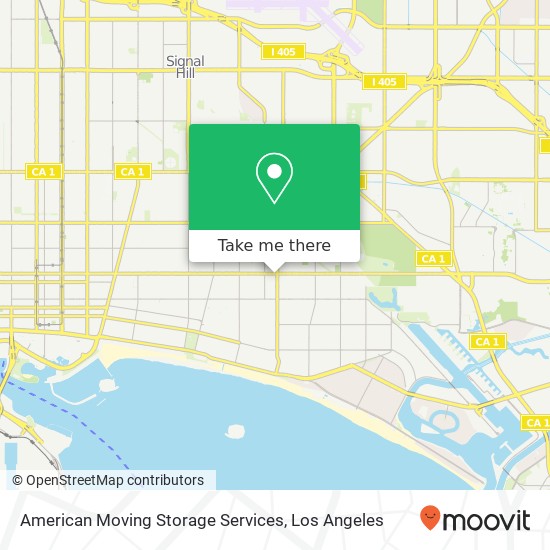 American Moving Storage Services map