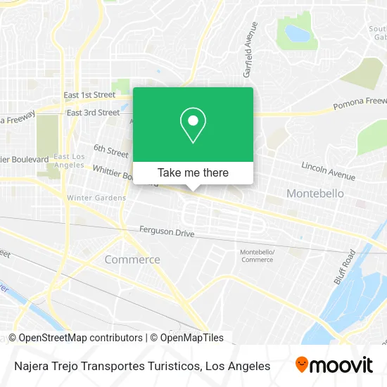 Najera Trejo Transportes Turisticos map