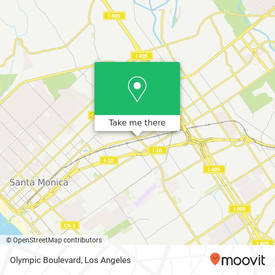 Olympic Boulevard map