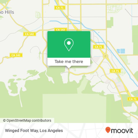 Winged Foot Way map