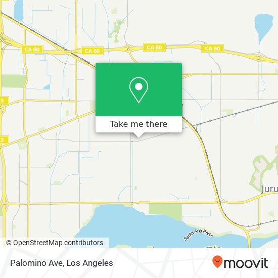 Palomino Ave map