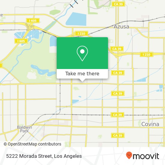 5222 Morada Street map