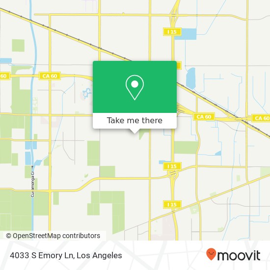 Mapa de 4033 S Emory Ln