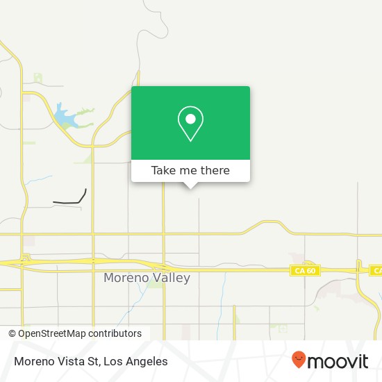 Moreno Vista St map