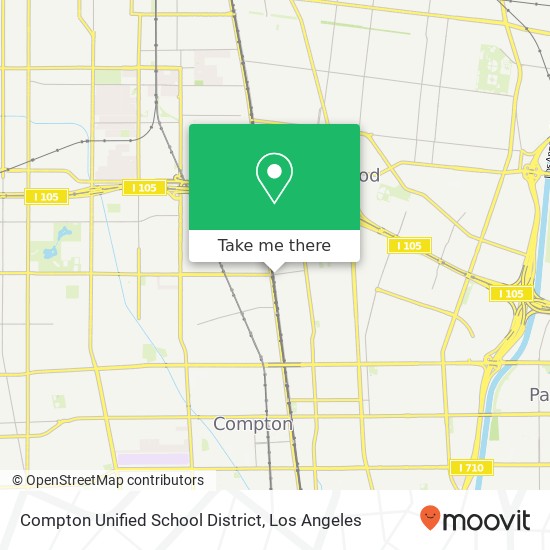 Compton Unified School District map