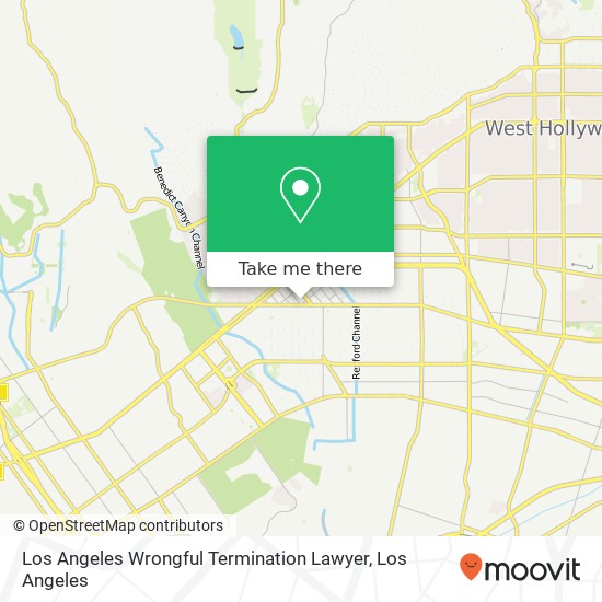 Mapa de Los Angeles Wrongful Termination Lawyer