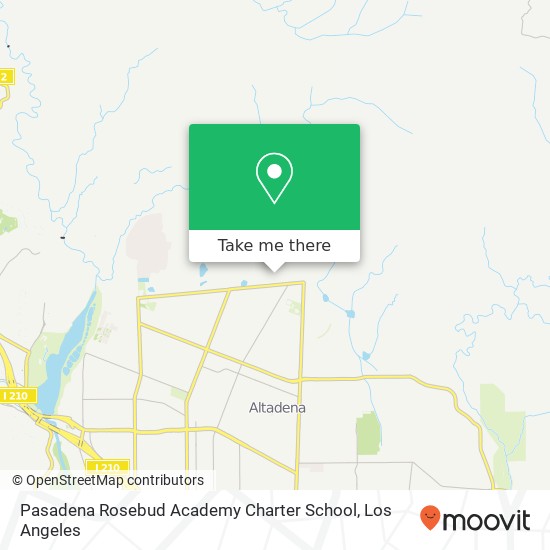 Pasadena Rosebud Academy Charter School map