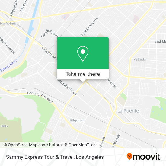 Sammy Express Tour & Travel map