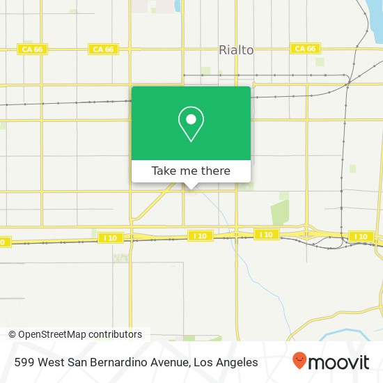 Mapa de 599 West San Bernardino Avenue