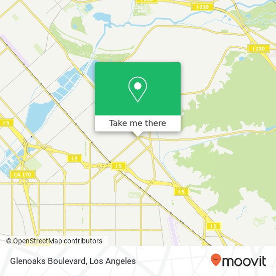 Mapa de Glenoaks Boulevard