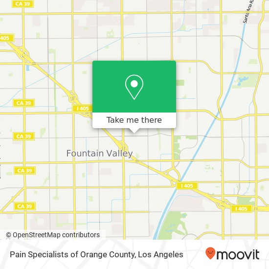 Pain Specialists of Orange County map