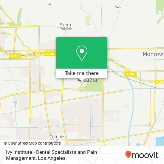 Ivy Institute - Dental Specialists and Pain Management map