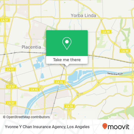 Mapa de Yvonne Y Chan Insurance Agency