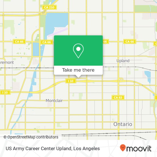 US Army Career Center Upland map