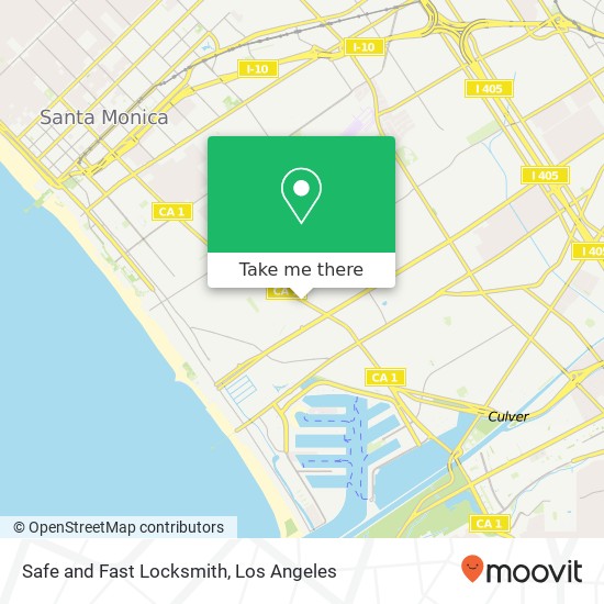 Safe and Fast Locksmith map