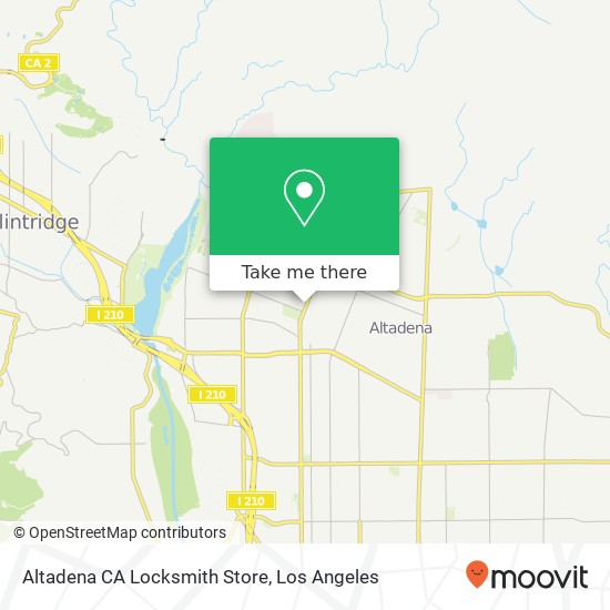 Altadena CA Locksmith Store map