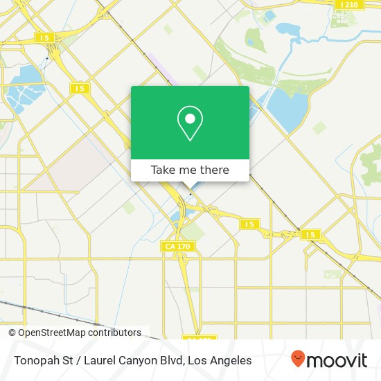 Tonopah St / Laurel Canyon Blvd map