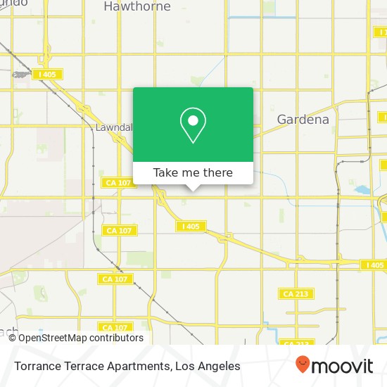 Mapa de Torrance Terrace Apartments