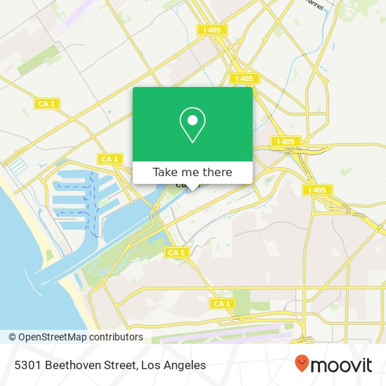 Mapa de 5301 Beethoven Street