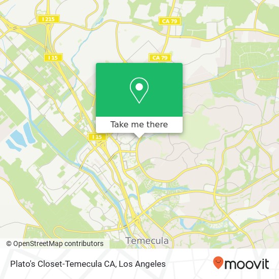 Mapa de Plato's Closet-Temecula CA