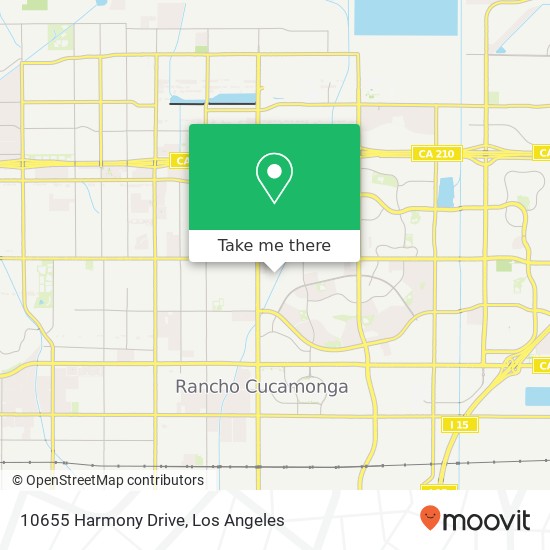 Mapa de 10655 Harmony Drive