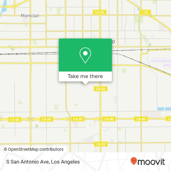 Mapa de S San Antonio Ave