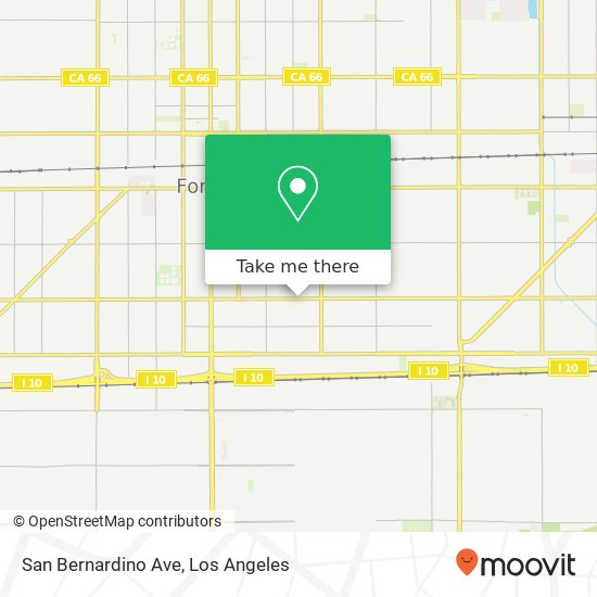 San Bernardino Ave map