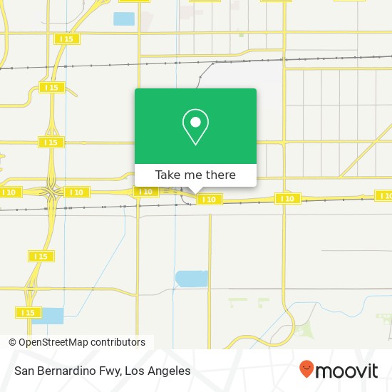 San Bernardino Fwy map