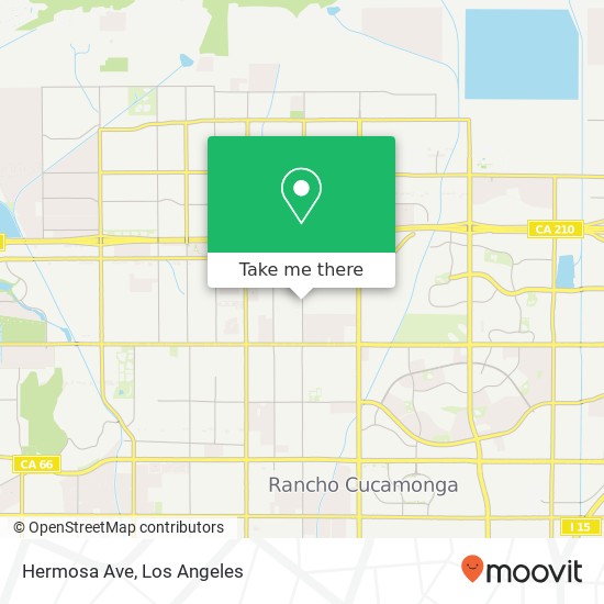 Hermosa Ave map