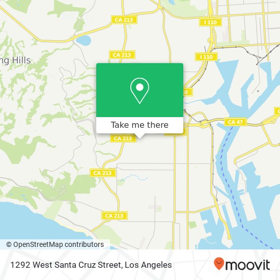 Mapa de 1292 West Santa Cruz Street