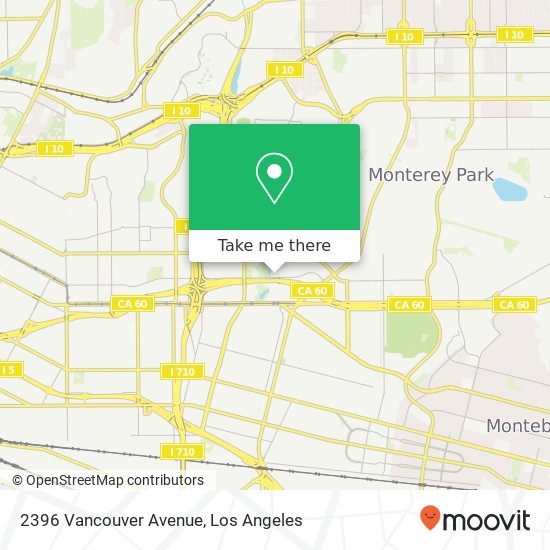 2396 Vancouver Avenue map