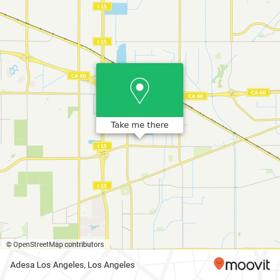 Adesa Los Angeles map